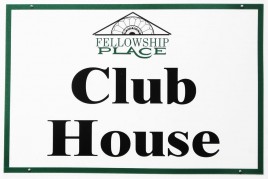 clubhouse sign